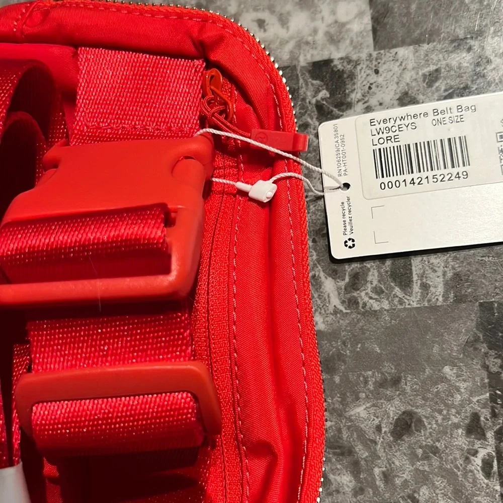 lululemon athletica Red Crossbody Belt Bag